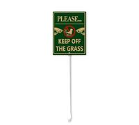 Horienteeon Please… Keep Off The Grass Signs for Yard with Stake, Sturdy Aluminum Sign Rust Free, Stay Off Grass Sign Decoration for Yard Garden Lawn Outdoor 20cm×30cm