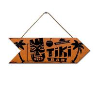 Horienteeon Ymaotrade Plaque de bar Tiki rustique rétro en bois Cadeau Maison Fantaisie Bar Bar Pub Plaque Bière Cocktails Plage Décoration Cadeau d'amitié 25,4 x 7,9 cm