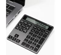 HoRiMe Pavé numérique pour ordinateur portable - Clavier numérique rechargeable sans fil 34 touches avec double Bluetooth, calculatrice numérique 2 en 1 avec écran - pavé numérique portable fin pour