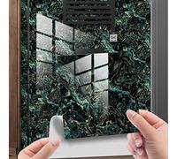 HORIWE Lot de 20 autocollants pour carrelage mural marbré - 10 x 10 cm - En PVC - Papier peint autocollant - Autocollants muraux imperméables - Pour cuisine, armoire, meuble, table