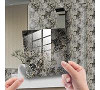 HORIWE Lot de 20 stickers muraux style marbre en PVC, imperméable, finition brillante, 15 x 15 cm, 20 x 20 cm, 10 x 10 cm, pour surfaces en céramique, plastique, bois