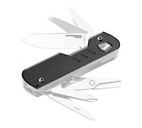 HorixGear 1 Pair Handle Patch Custom Titanium Scales for T4 Multitool, Stonewash Finish (black Ti) (Noir Ti)