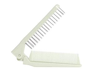 Horizane Santé - Peigne Brosse à Cheveux Pliable Vert - Compact & Pratique