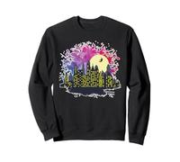 Horizon avec sorcière, Construction, Ville, Silhouette Sweatshirt
