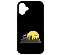 Horizon avec Zeppelin et bâtiments Coque pour iPhone 16 Plus