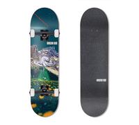 HORIZON BLUE Skateboard complet en érable de 80,6 cm pour débutants, intermédiaires et professionnels (Alien)