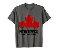 Horizon du drapeau canadien Montréal du Québec T-Shirt