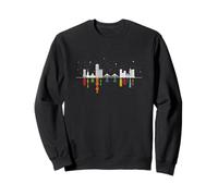Horizon Nocturne de Boston avec Musique et Sons réflexions Sweatshirt