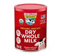 Horizon Organic Lait entier en poudre à séchage instantané, 867,5 g, biologique USDA, sans OGM, longue conservation, idéal pour la pâtisserie, la cuisine, les boissons, le stockage d'urgence