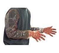 Horizont 38101116 Lot de 100 gants de naissance Orange Longueur 90 cm