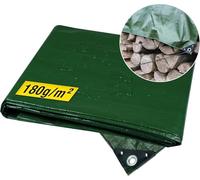 horizont Bâche imperméable - 180 g/m² - 8 x 10 m - Avec œillets indéchirables - Pour bac à sable et piscine - Bâche en tissu pour voiture, moto, vélo - Film de protection robuste pour l'extérieur -