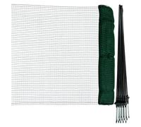 horizont Clôture de délimitation FLEX, clôture mobile spéciale avec 15 piquets séparés en fibre de verre, 25 m de long & 90 cm de haut