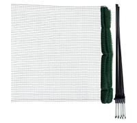 horizont Clôture de délimitation FLEX, clôture mobile spéciale avec 9 piquets séparés en fibre de verre, 15 m de long & 90 cm de haut