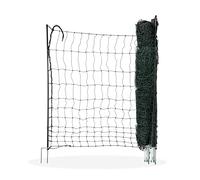 Horizont - Filet Non Électrifié Poules Volailles - 50 m x 1,20 m | Clôture Mobile Sans Électricité, Piquets Double Pointe, Montage Sans Outils, Avec Kit de Réparation - Avec 14 Piquets