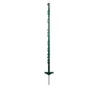 horizont Lot de 20 piquets de clôture de pâturage en plastique vert, hauteur 108 cm, double marche, avec œillets pour rubans, cordes, torons, poteaux de clôture en plastique