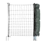 horizont strongLine Clôture mobile pour chien sans électricité - Clôture mobile pour chiens et petits animaux - 25 m de long, 120 cm de haut - 9 piquets en fibre de verre - Vert - Pour jardin, cour et