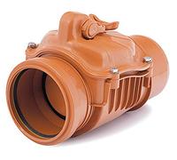 Horizontal plastique PVC eaux usées chèque de vidange clapet anti-retour remous empêché 125mm