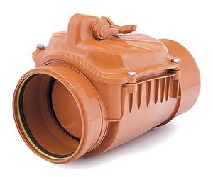 Horizontal plastique PVC eaux usées chèque de vidange clapet anti-retour remous empêché 160mm