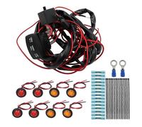 (Horizontal switch) Universal ATV UTV Street-Legal Kit with Turn Signal Rocker Switch for Light Kit