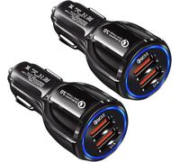 Horjor Chargeur Allume Cigare Adaptateur 2 Ports Pr Chargeur De Voiture Usb Rapide Avec 65w Câble Usb C 1m Compatible Avec Iphone,Ipad, ,Huawei,Xiaomi