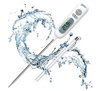 HORJOR Thermomètre de Cuisson, Sonde de Cuisson 141mm Longue Thermometre Cuisine Alimentaire Thermomètre Digital pour Barbecue Patisserie Viande Sucre Liquides