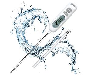 HORJOR Thermomètre de Cuisson, Sonde de Cuisson 141mm Longue Thermometre Cuisine Alimentaire Thermomètre Digital pour Barbecue Patisserie Viande Sucre Liquides