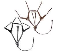 Collier de chasse pour cheval 5 points élastique HORKA Noir Cob