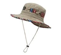 Horktrust Chapeau de Soleil pour Homme, Chapeau Pluie, Bord Rigide 8cm pour Vision Non-Obstructive, avec Cordon Anti-Vent Réglable, Idéal pour Randonnée, Chasse, Camping et Plein Air.