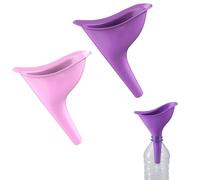 Horktrust Pisse Debout Femme 2pcs, Urinoir pour Femme, Urinoir en Entonnoir Réutilisable pour Festival, Camping, Toilettes pour Camping, Randonnée, Vacances