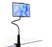 Horktrust Support Tablette Lit 80 cm, Bras Articulé Flexible Col de Cygne 360°, Support iPad Universel pour Lit, Canapé et Bureau, Fixation Stable Antidérapante pour Tablettes 4 à 10,6 Pouces