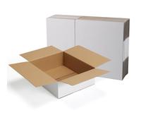 HORLIMER Boîte Carton Emballage Colis 30,5x25,4x10,2 CM, Lot de 15 Petites Boîte Carton d'Expédition en Blanche, Idéales pour l'Emballage et l'Envoi Postal et comme Boîtes Cadeau