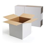 HORLIMER Boîte Carton Emballage Colis 30,5x30,5x30,5 cm, Lot de 10 Petites Boîte Carton d'Expédition en Blanche, Idéales pour l'Emballage et l'Envoi Postal et comme Boîtes Cadeau