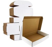 HORLIMER Carton Emballage Colis 305x229x76 MM Lot de 20, Petite Boîte Carton d'expédition pour Expédition Postale, Courrier, Bougies ou Cadeau, Blanc