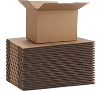 HORLIMER Petite Boîte Carton d'expédition avec couvercle 17,8x12,7x12,7 cm Lot de 40, Carton de Livraison Pliable pour Expédition Postale, Courrier ou Cadeau, Marron