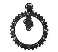 horloge 3D avec roue dentée mobile, rétro, grande horloge à suspendre, roue des heures mécanique tournante, art mural, horloge décorative