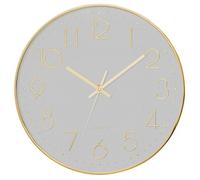 Horloge 3D ""Laure"" gold D30cm - Atmosphera createur d'interieur - Gris