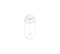 Karlsson - Horloge à balancier pendulum design Charm - H. 50 cm - Blanc - Charm Blanc G