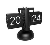 Horloge à bascule automatique avec balance en métal vintage Le noir