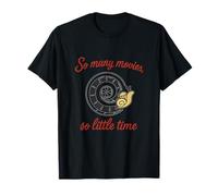 Horloge à bobine de film So Many Movies So Little Time T-Shirt