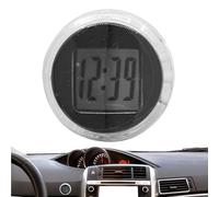 Horloge à coller | Horloge de tableau de bord | Montre numérique | Décoration de tableau de bord adhésive | Petite voiture | Voiture | Montre automobile étanche | Digital Stick on Vent | LCD Creuser