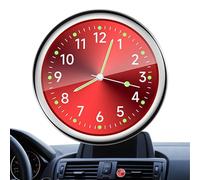 Horloge à coller sur la grille d'aération de voiture, horloge analogique pour tableau de bord de voiture, petite horloge analogique à quartz, horloge de rechange automobile, quartz lumineux analogique