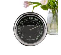 Horloge à coller sur le tableau de bord - Moniteur d'humidité pour aération de voiture - Style rond professionnel et compact - Poids total de cent quatre-vingt- grammes plus cadran lumineux