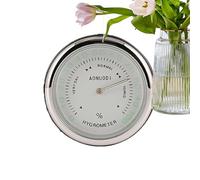 Horloge à coller sur le tableau de bord - Moniteur d'humidité pour aération de voiture - Style rond professionnel et compact - Poids total de cent quatre-vingt- grammes plus cadran lumineux