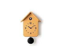 Guzzini Horloge à coucou QQ – avec pendule, 24,8 x 12 x h39 cm – ocre