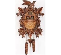 Horloge à coucou à quartz avec musique 7 feuilles - TU 369 QMT HZZG - Noyer