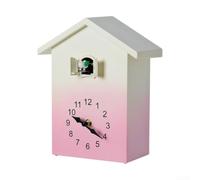 Horloge à coucou en plastique ABS Design coloré Salon (Rose)