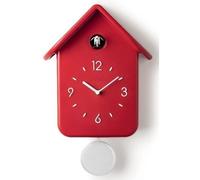 Horloge à coucou - GUZZINI - Rouge - Vintage - 30 cm - Silencieuse la nuit