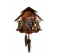 Horloge à coucou Maison de la Forêt-Noire avec déchiqueteuse à bois mobile
