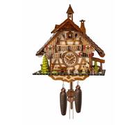 Horloge à coucou Maison de la Forêt-Noire avec déchiqueteuse à bois mobile