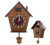Horloge à coucou murale à suspendre - Réveil traditionnel vintage - Style classique - Décoration d'intérieur pour salon
